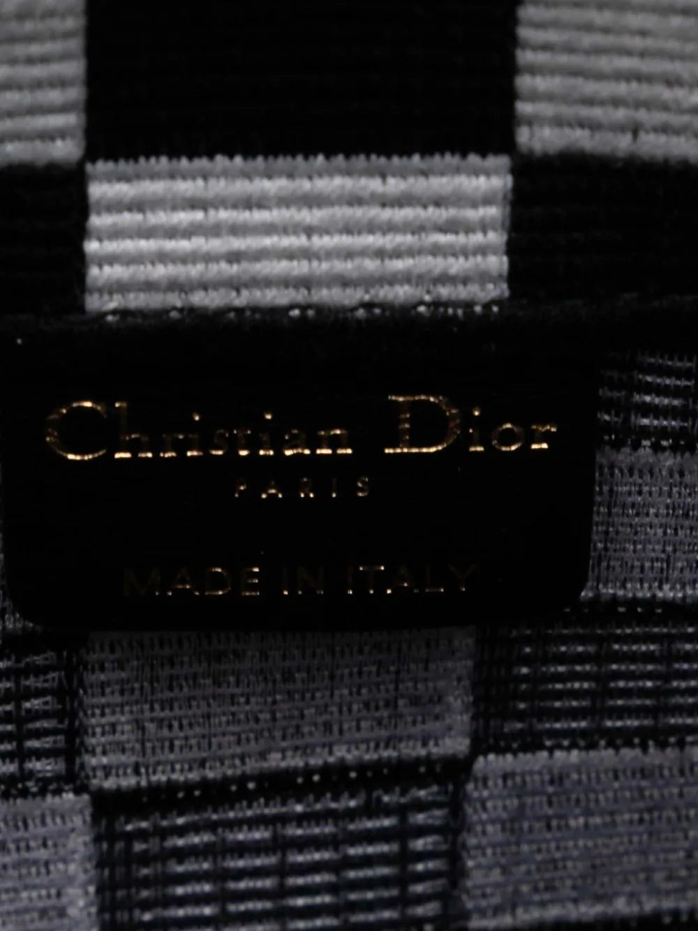 Pre-OwnedChristian Dior Pre-Owned2018 Large Embroidered Canvas Checkered Book tote bag