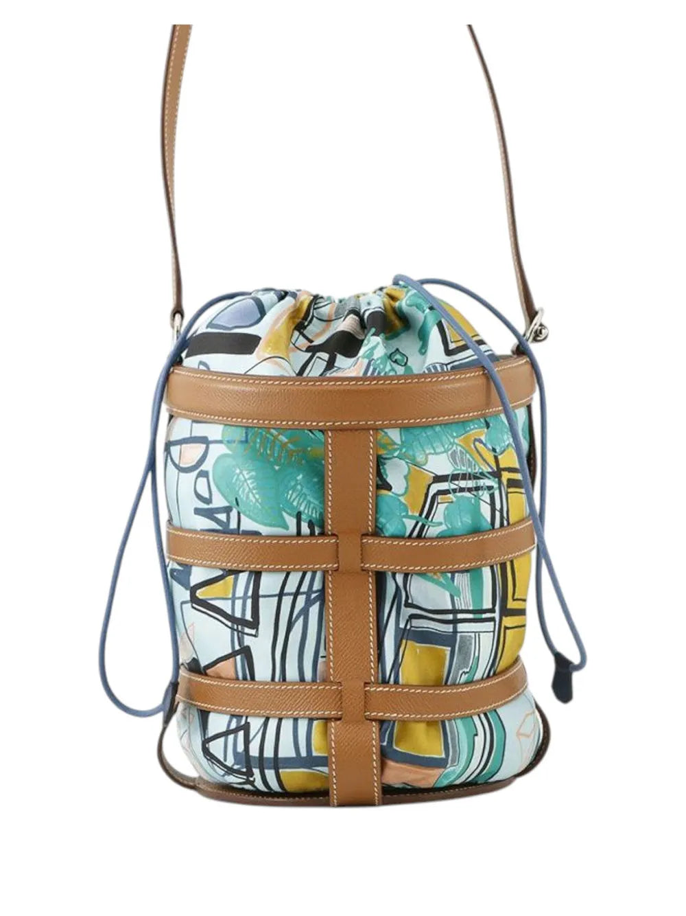 Pre-OwnedHermre-Owned2017 Epsom Silk Sac Musardine bucket bag