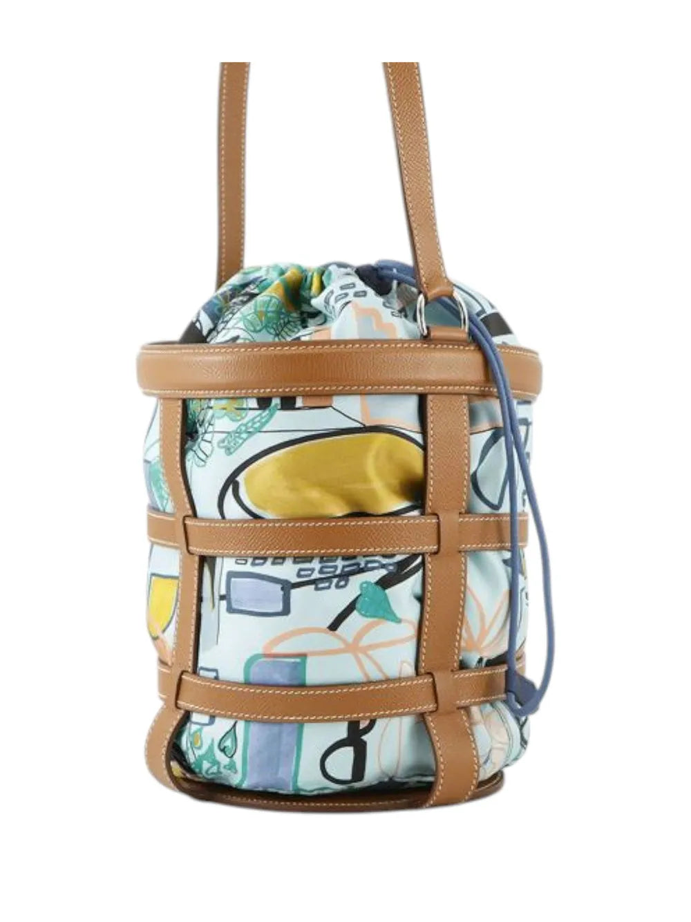 Pre-OwnedHermre-Owned2017 Epsom Silk Sac Musardine bucket bag