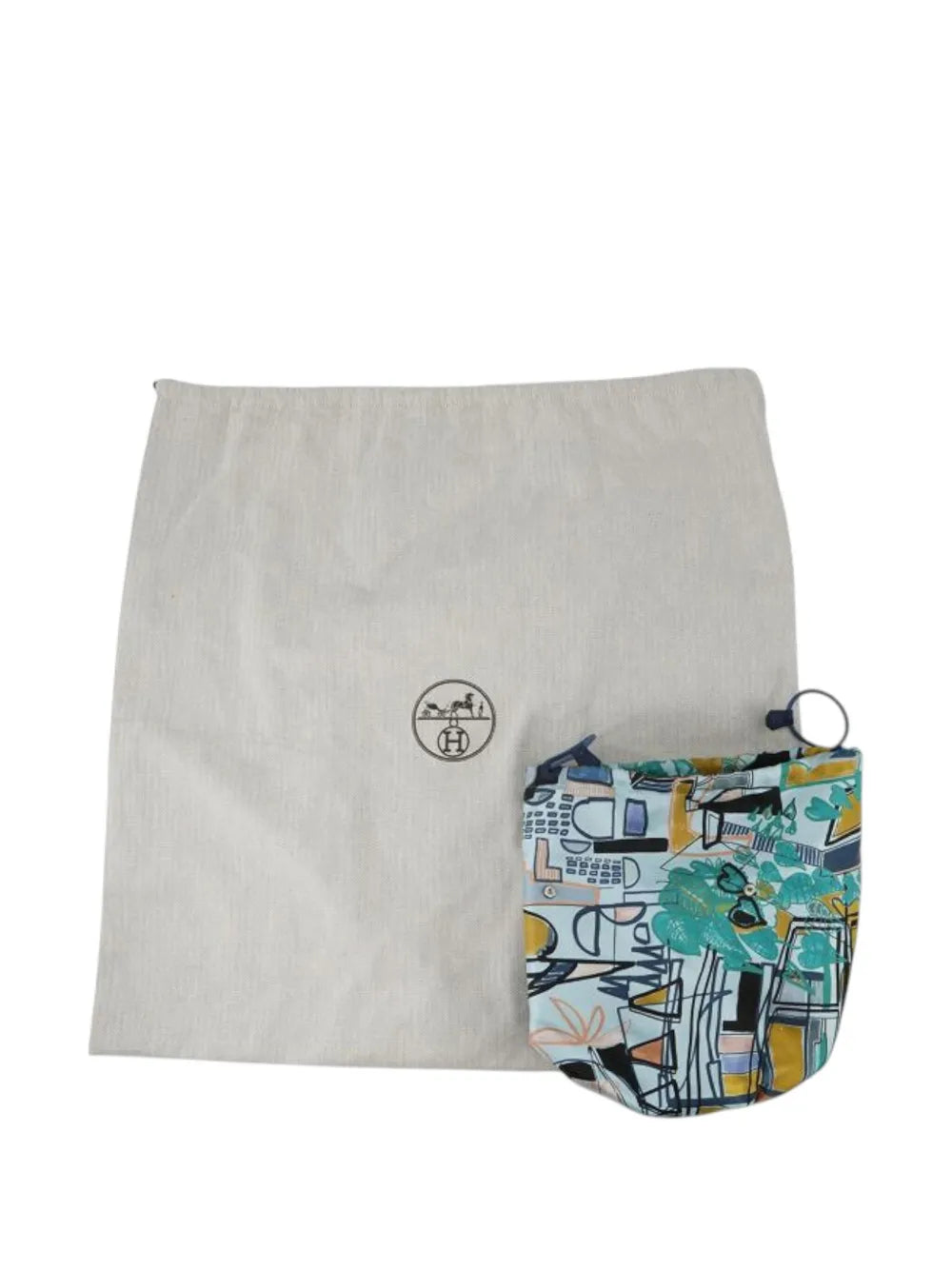 Pre-OwnedHermre-Owned2017 Epsom Silk Sac Musardine bucket bag