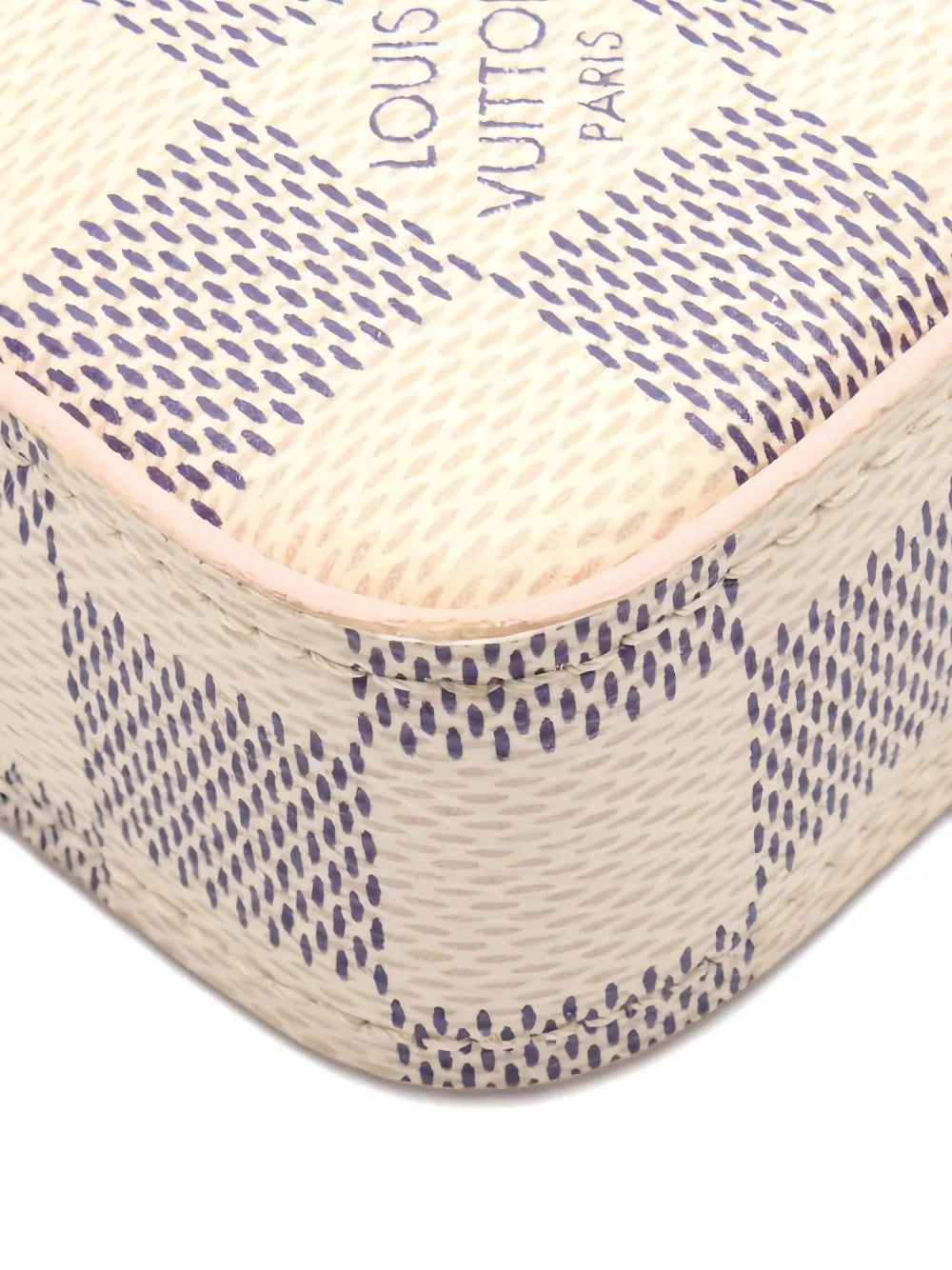 Pre-OwnedLouis Vuitton Pre-Owned2019 Ficie Damier Azur chain clutch bag