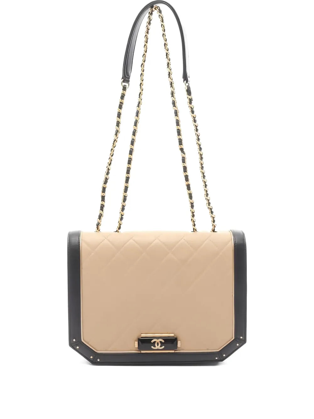 Pre-OwnedCHANEL Pre-Owned2017-2018 matelasschain-strap leather shoulder bag