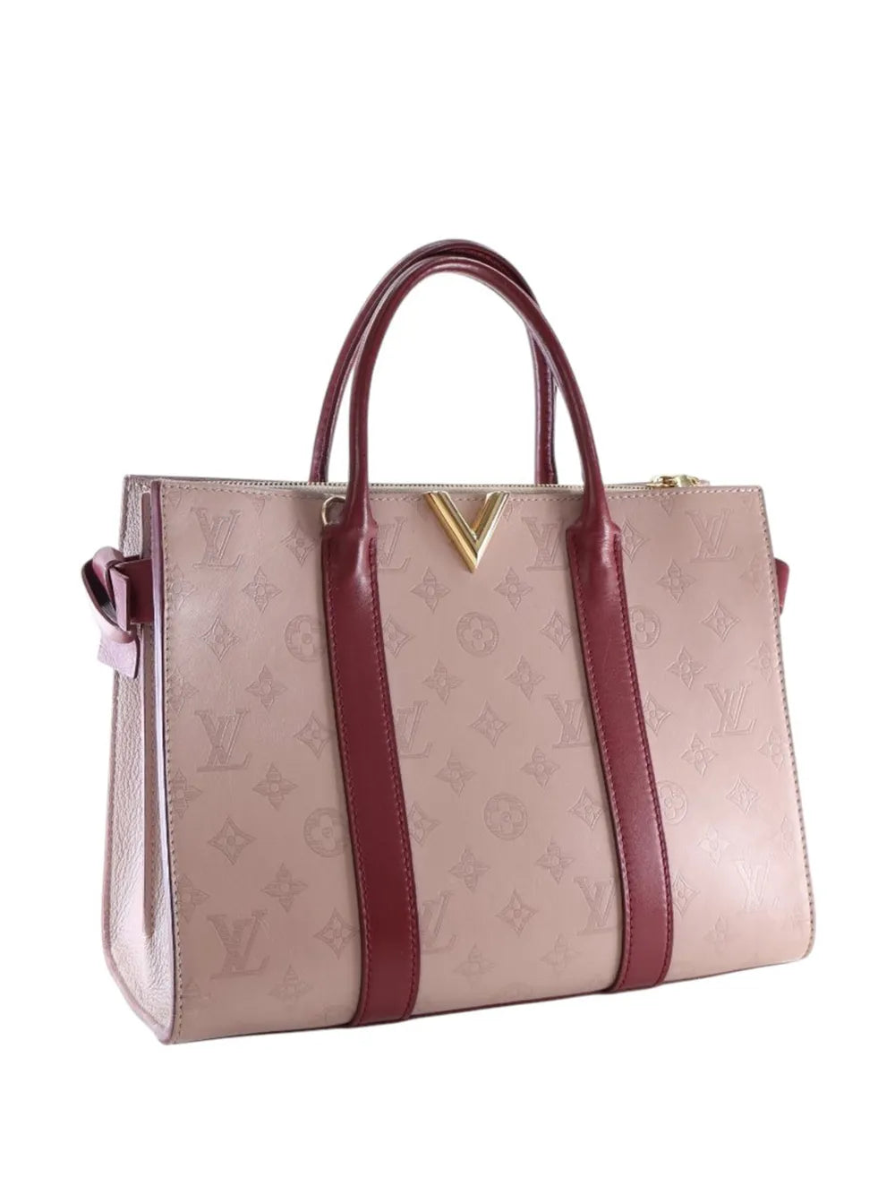 Pre-OwnedLouis Vuitton Pre-Owned2021-2025 Monogram Cuir Plume Very Tote MM satchel