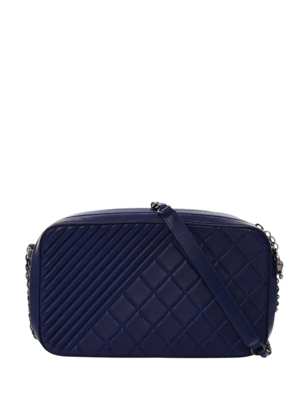 Pre-OwnedCHANEL Pre-Owned2014-2015 Large Quilted Lambskin Coco Boy Camera Bag crossbody bag