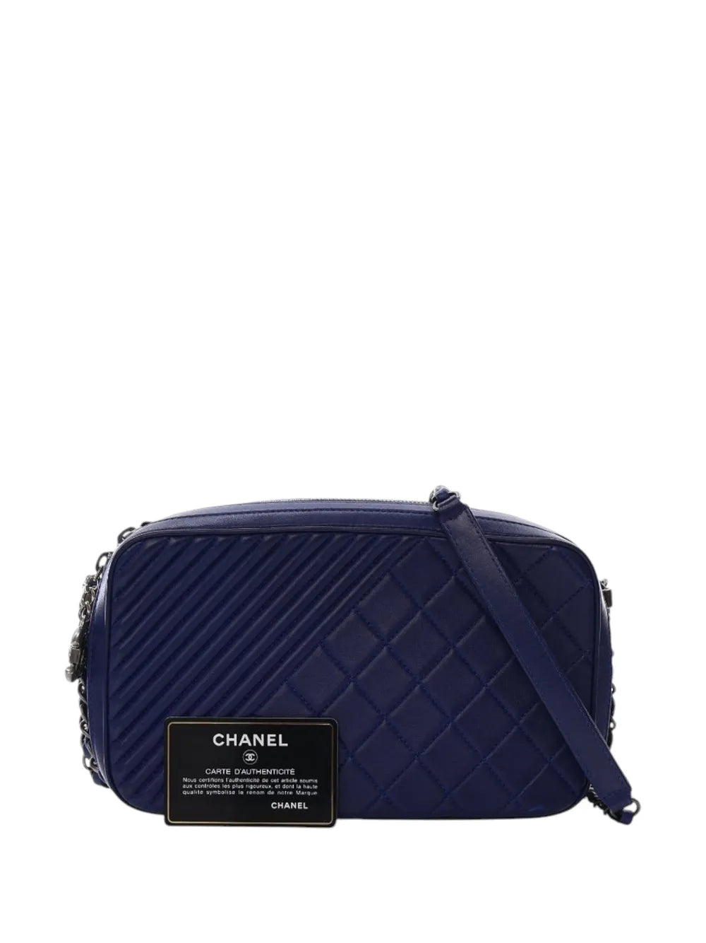 Pre-OwnedCHANEL Pre-Owned2014-2015 Large Quilted Lambskin Coco Boy Camera Bag crossbody bag