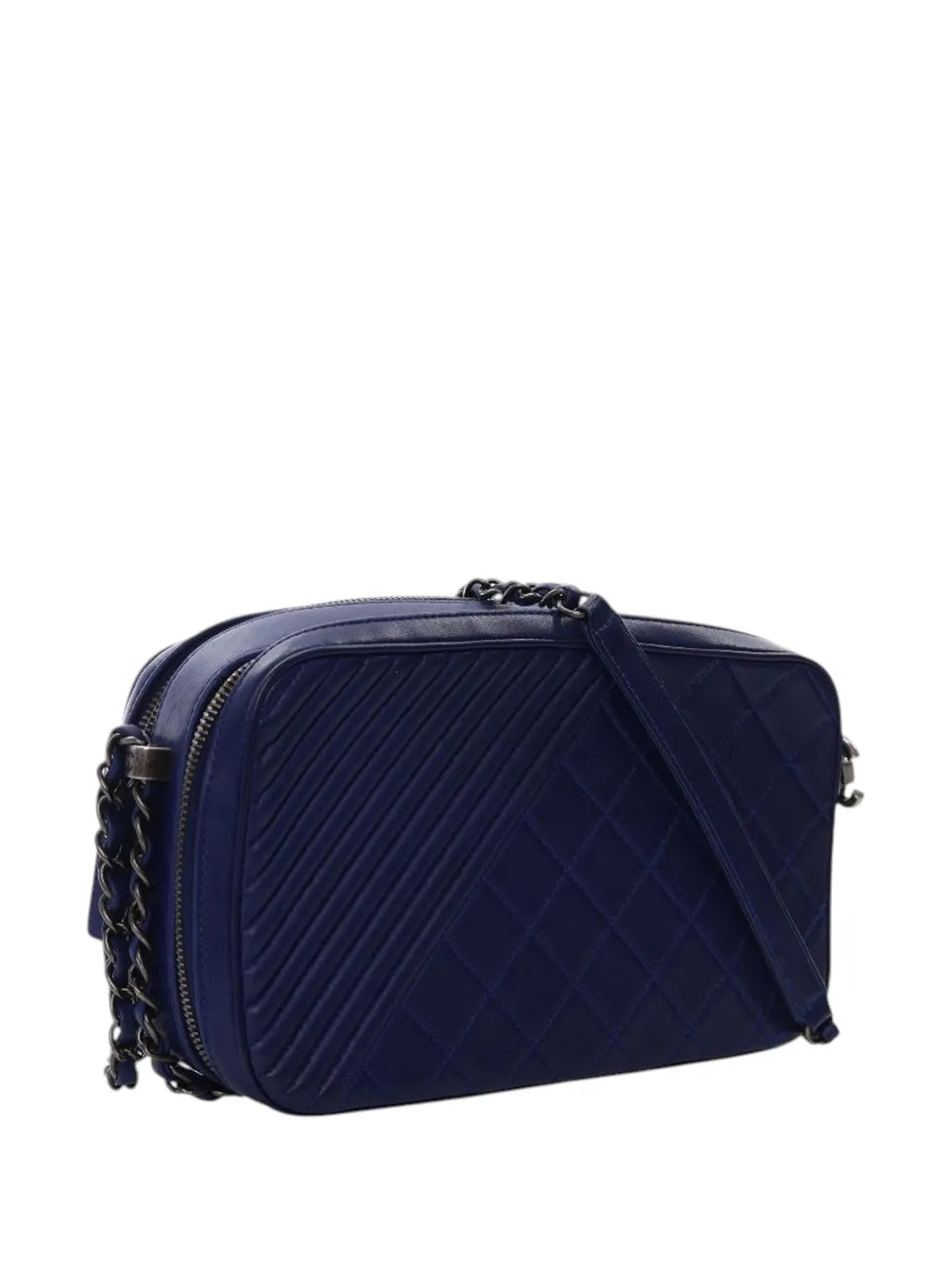 Pre-OwnedCHANEL Pre-Owned2014-2015 Large Quilted Lambskin Coco Boy Camera Bag crossbody bag