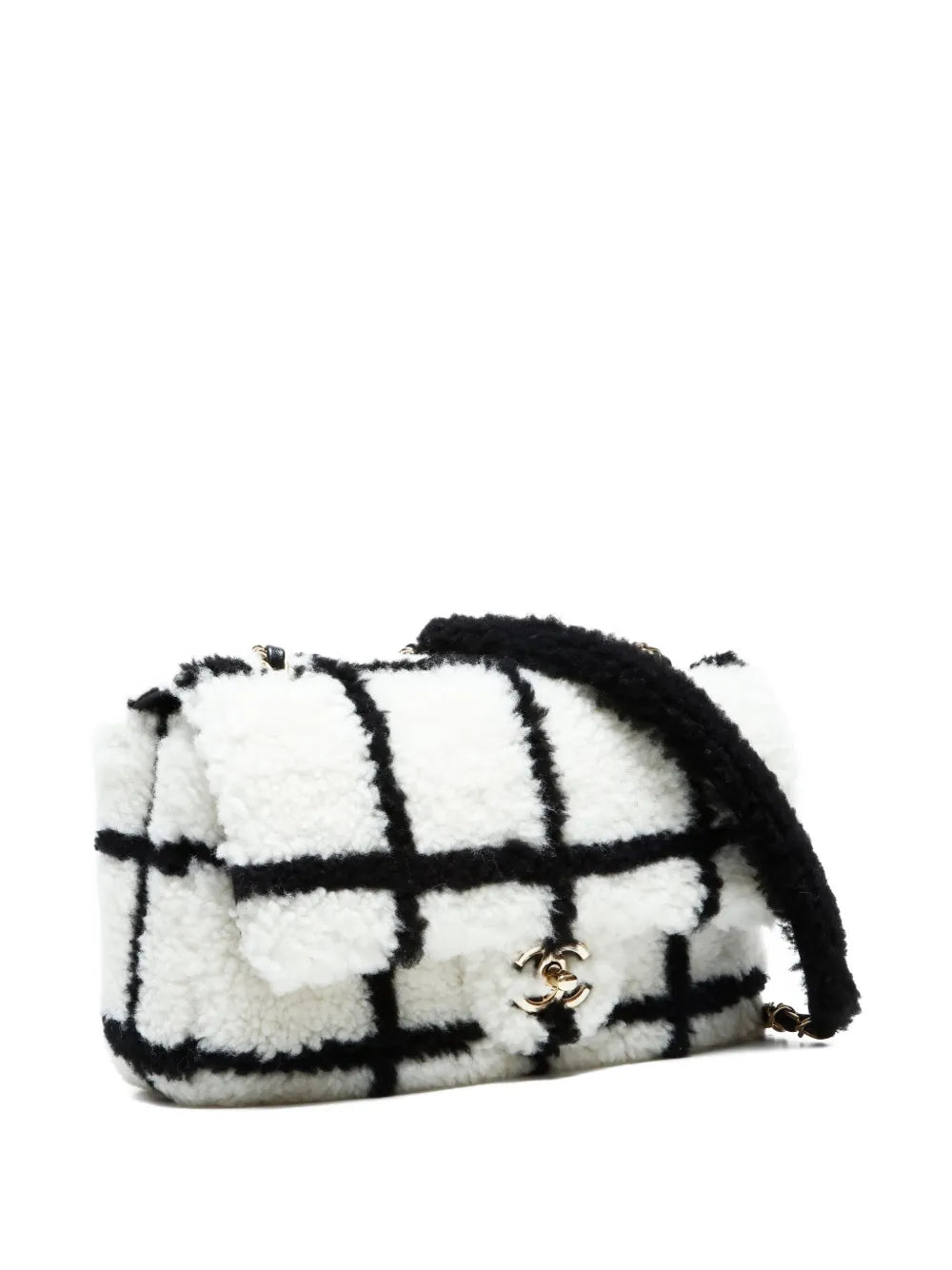 Pre-OwnedCHANEL Pre-Owned2022-2025 Fluffy Tartan Flap shoulder bag