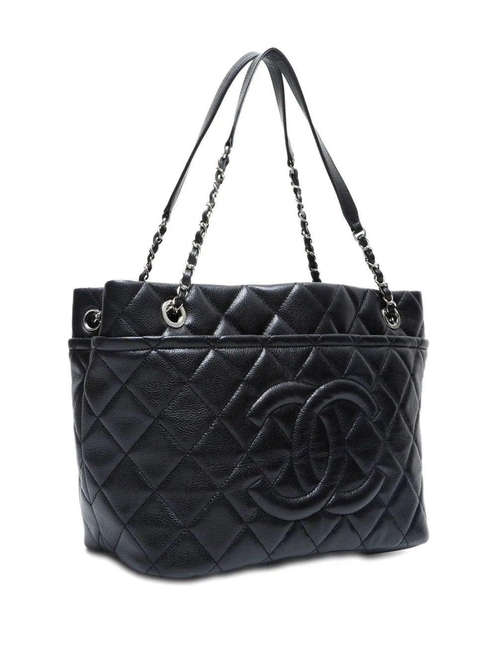 Pre-OwnedCHANEL Pre-Owned 2013-2014 Interlocking CC quilted tote bag