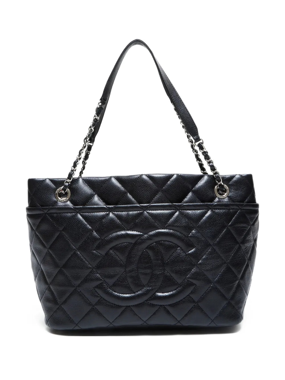 Pre-OwnedCHANEL Pre-Owned 2013-2014 Interlocking CC quilted tote bag
