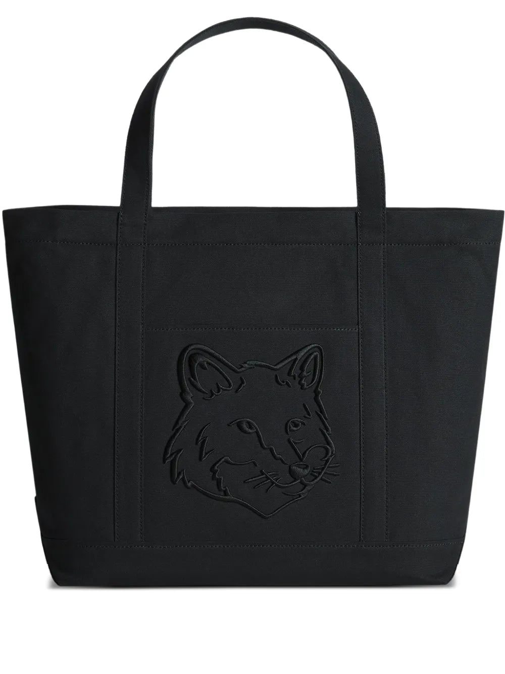 Maison Kitsunélarge Fox Head tote bag