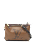 Pre-OwnedLouis Vuitton Pre-Owned2020 Monogram Giant Reverse Double Zip Pochette crossbody bag