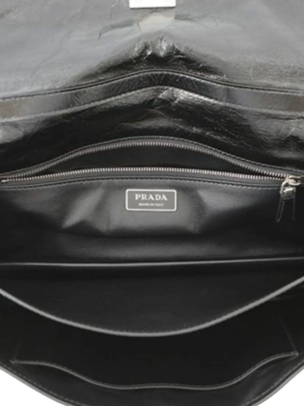 Pre-OwnedPrada Pre-Owned2000-2024 Medium Glossy Leather satchel