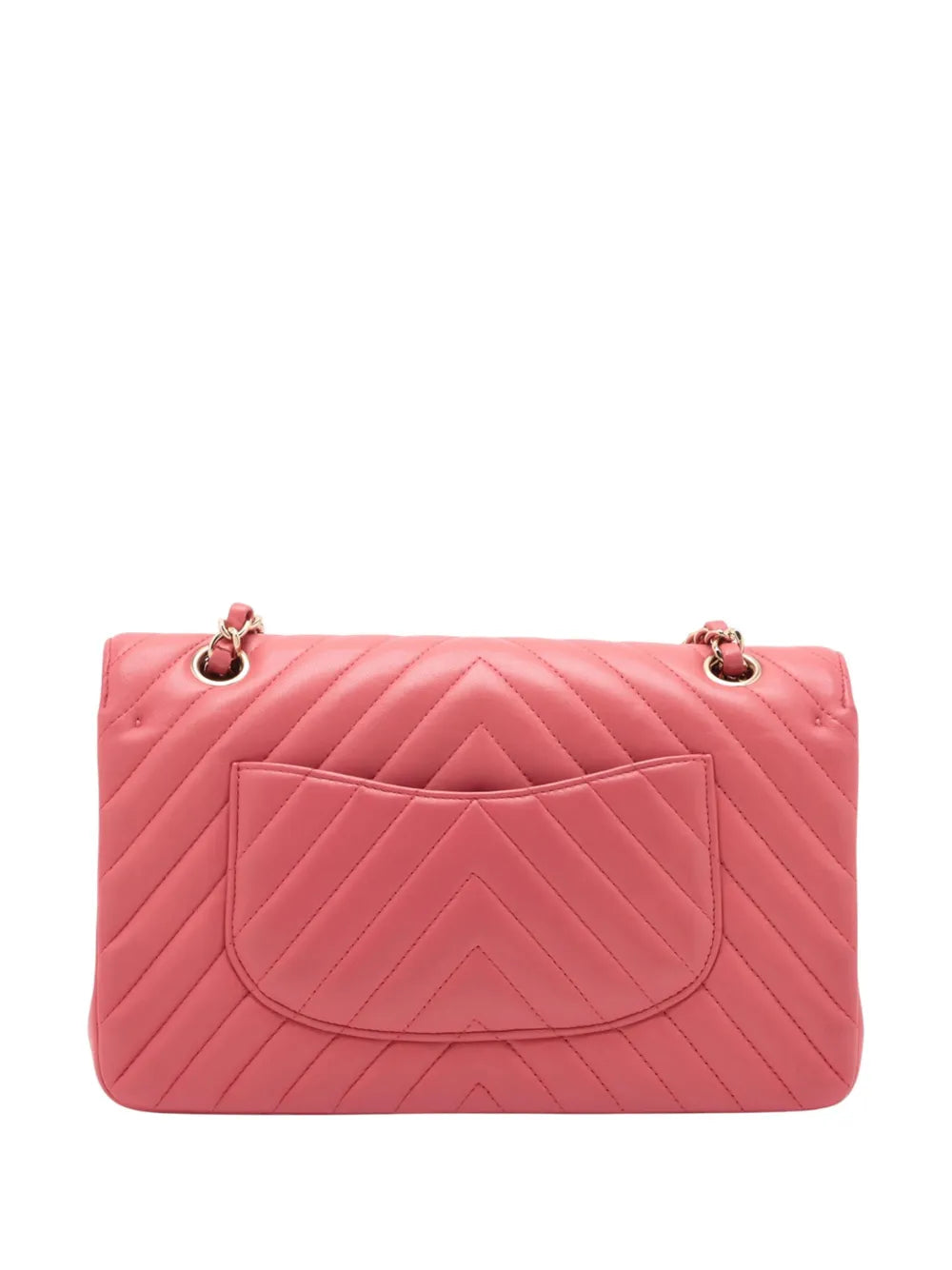Pre-OwnedCHANEL Pre-Owned2017-2018 Medium Classic Chevron Lambskin Double Flap shoulder bag