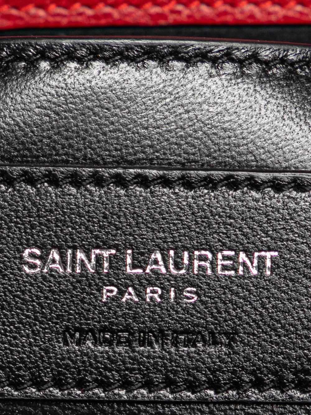 Pre-OwnedSaint Laurent Pre-Owned2016 Medium Chevron Sheepskin Monogram College satchel
