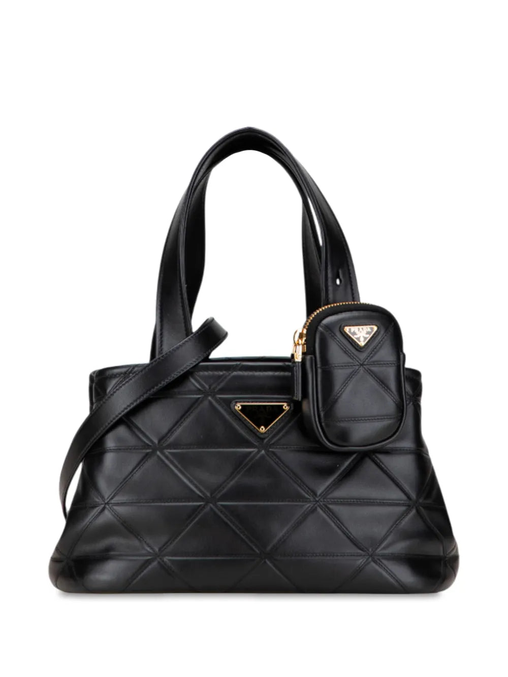 Pre-OwnedPrada Pre-Owned2013-2025 Small Quilted Lambskin satchel