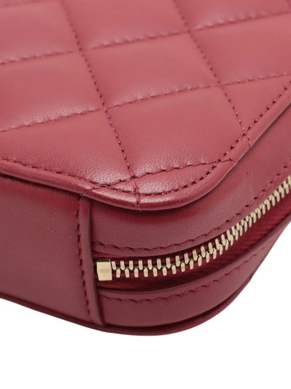 Pre-OwnedCHANEL Pre-Owned2019 CC Quilted Lambskin Zip Phone Case crossbody bag