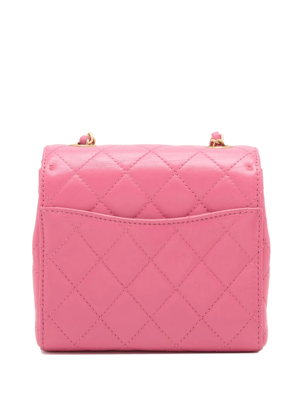 Pre-OwnedCHANEL Pre-Owned2021-2025 Mini Square Classic Lambskin Single Flap crossbody bag