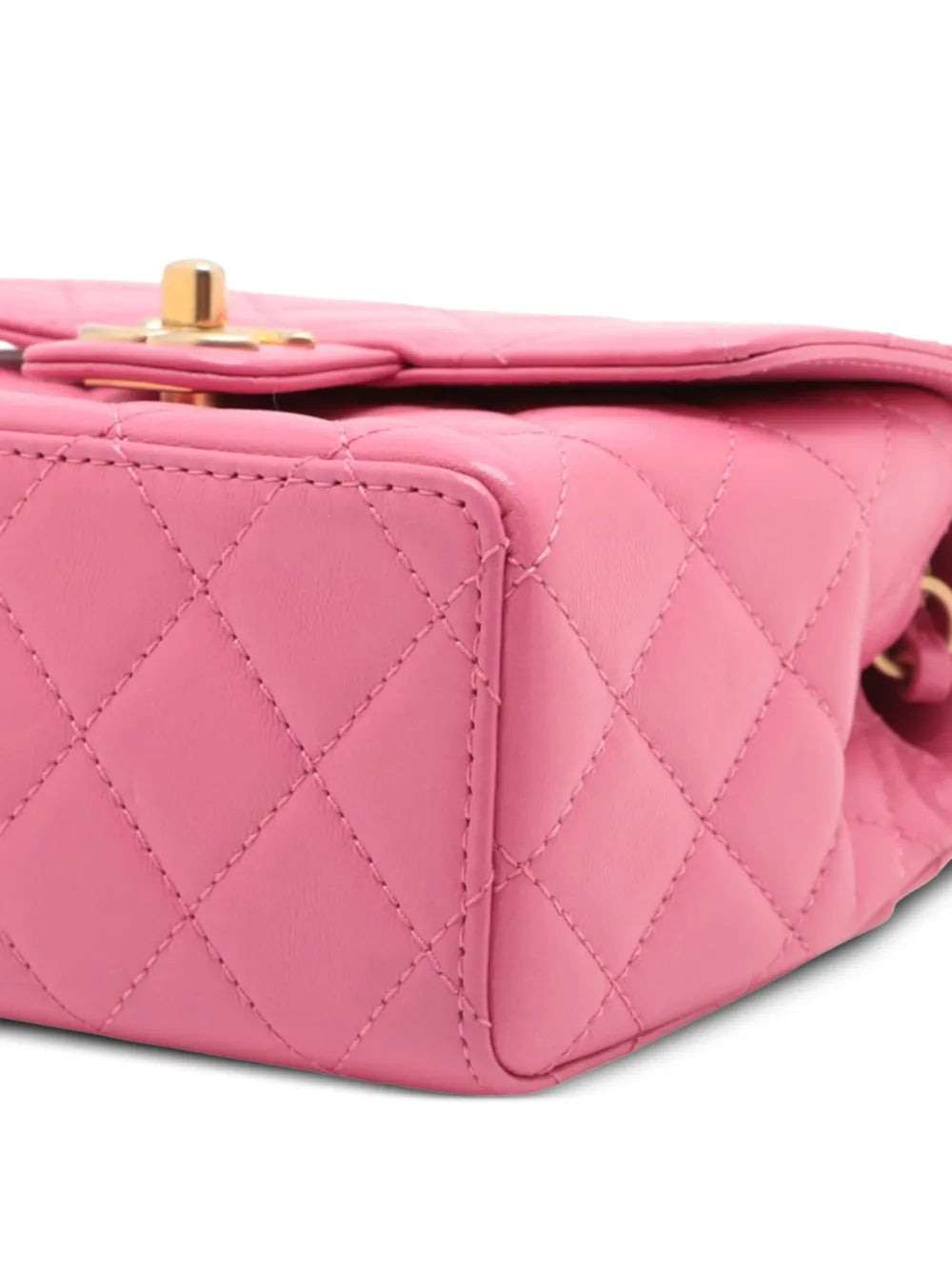 Pre-OwnedCHANEL Pre-Owned2021-2025 Mini Square Classic Lambskin Single Flap crossbody bag