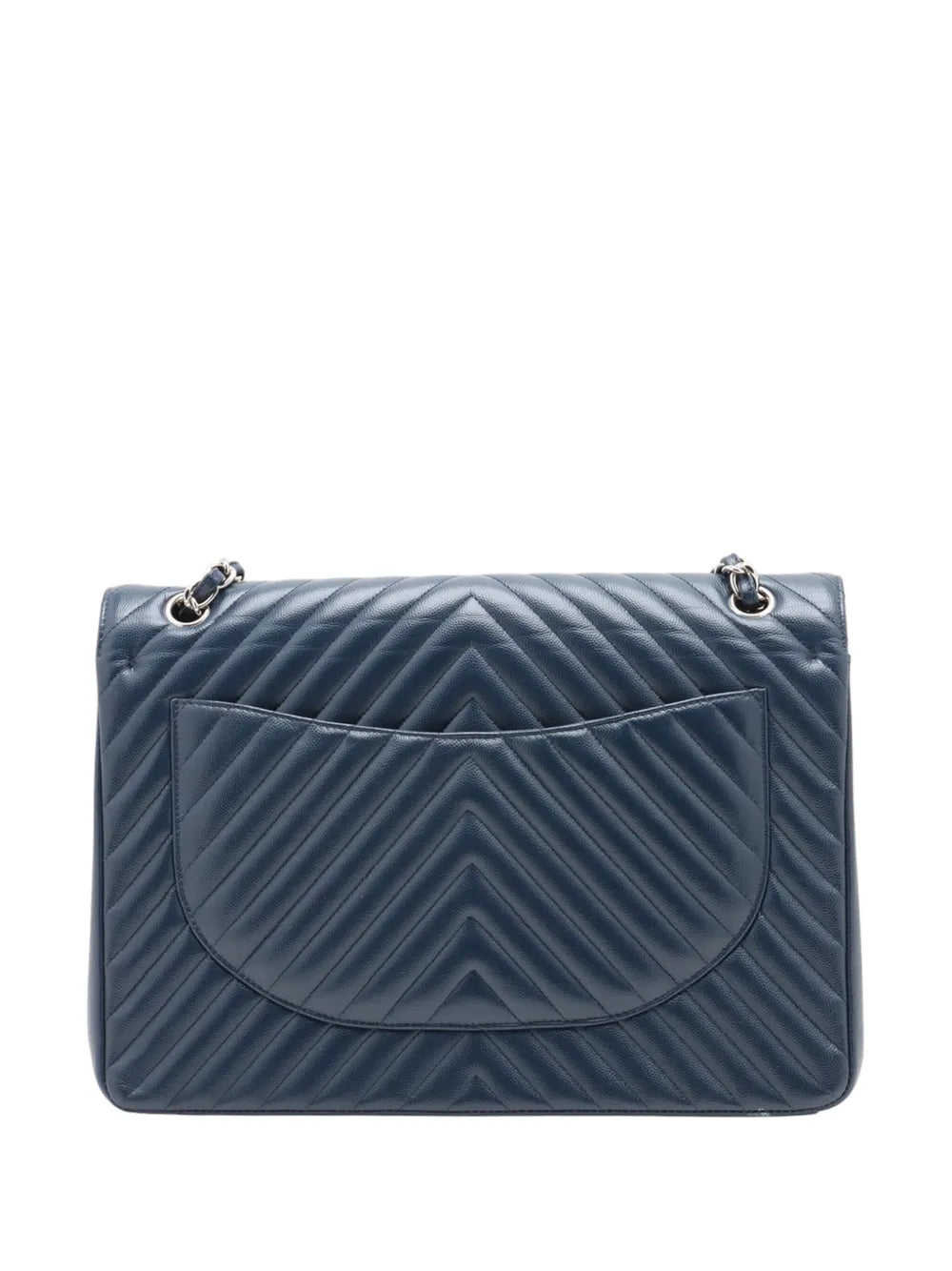 Pre-OwnedCHANEL Pre-Owned2016-2017 Maxi Classic Chevron Caviar Double Flap shoulder bag