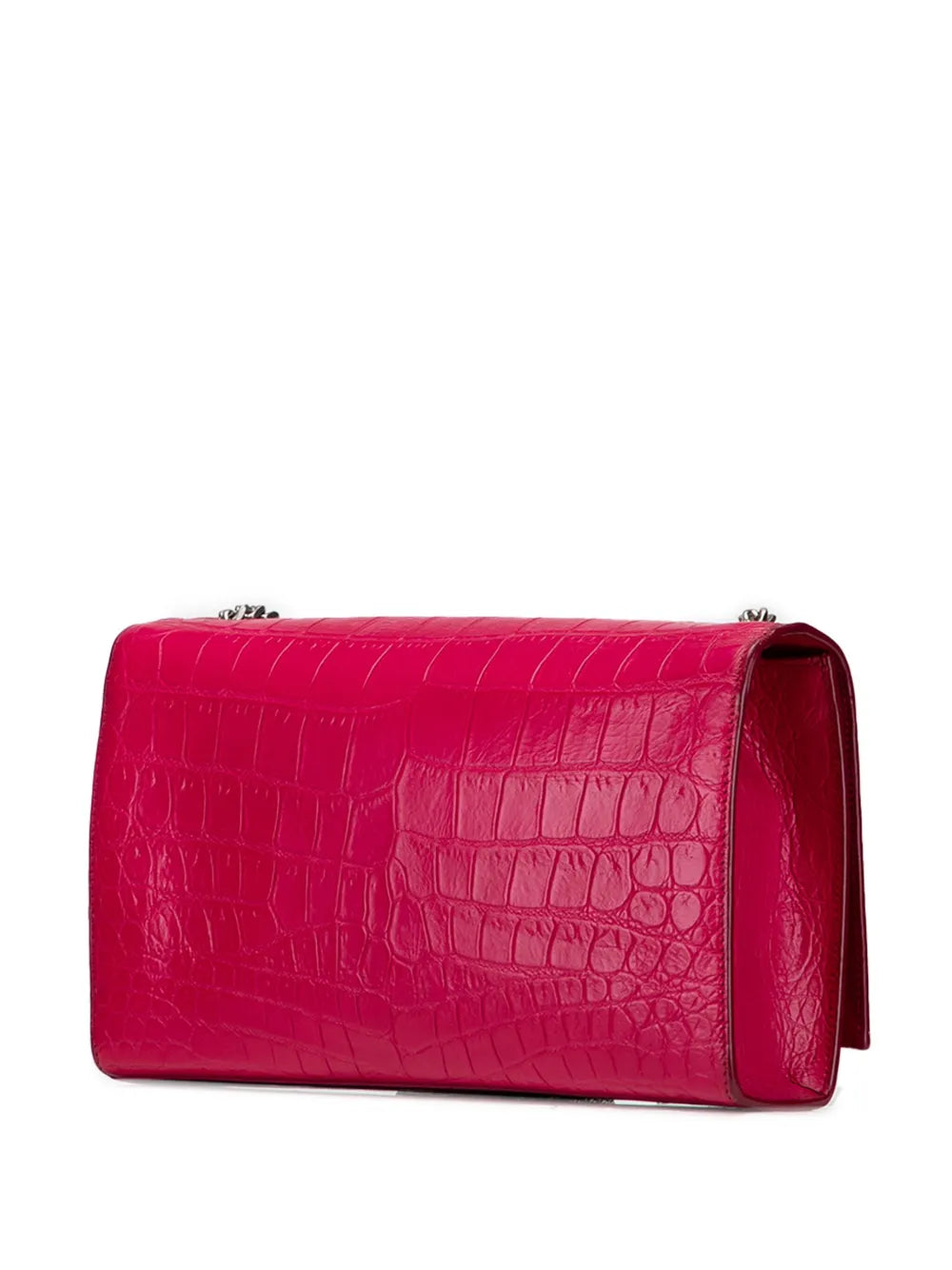 Pre-OwnedSaint Laurent Pre-Owned2015 Medium Croc Embossed Leather Kate Tassel crossbody bag