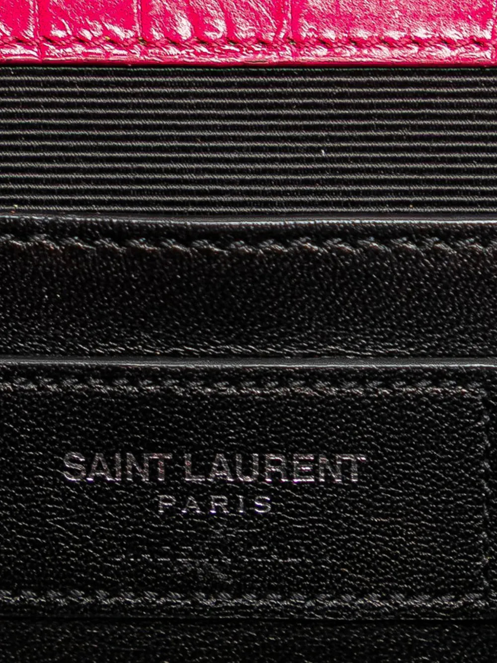 Pre-OwnedSaint Laurent Pre-Owned2015 Medium Croc Embossed Leather Kate Tassel crossbody bag