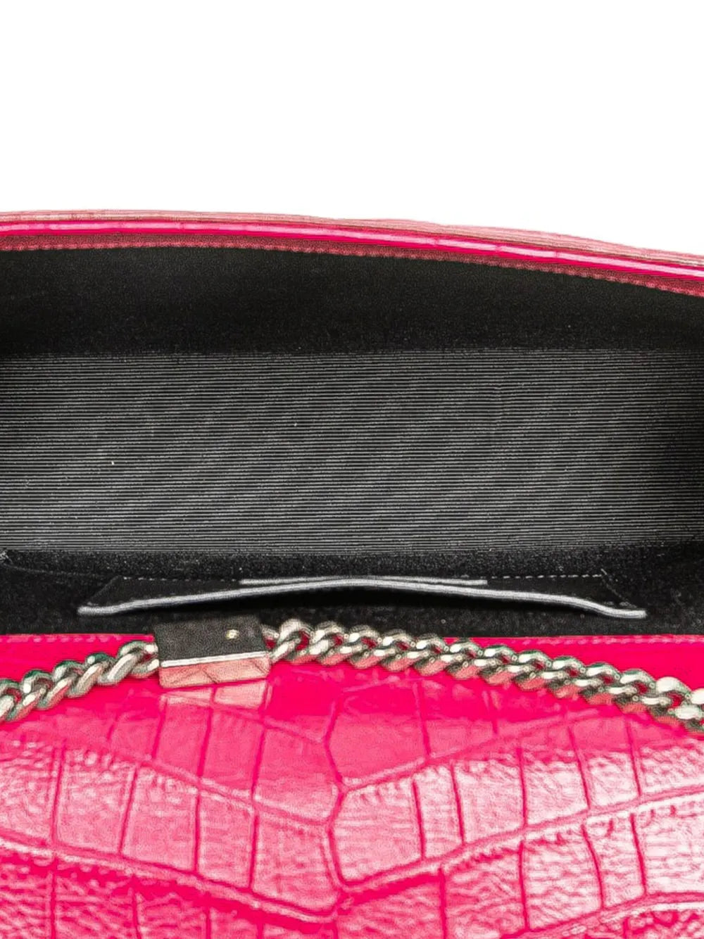 Pre-OwnedSaint Laurent Pre-Owned2015 Medium Croc Embossed Leather Kate Tassel crossbody bag