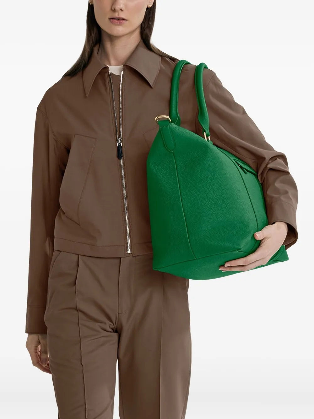 MAISON de SABRÉzip leather weekender bag