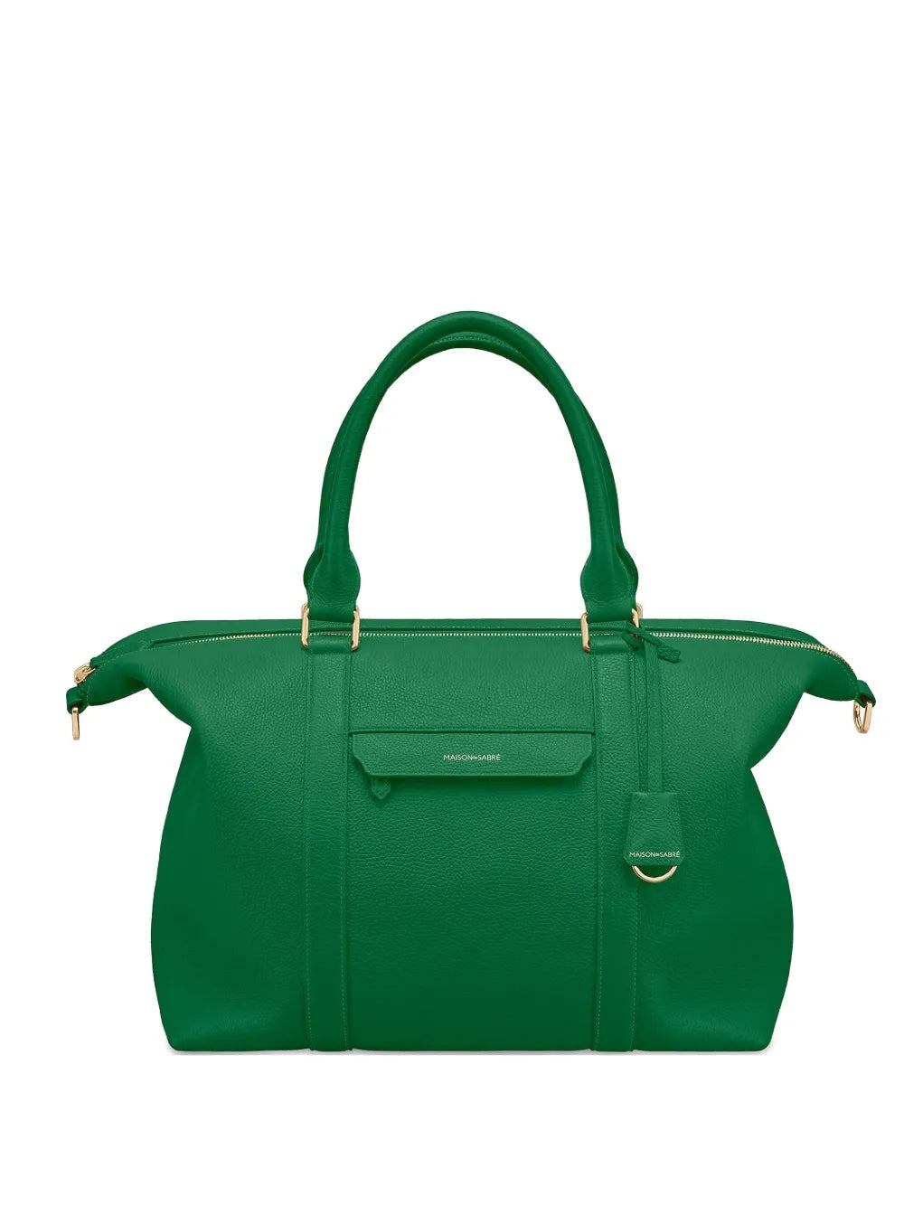 MAISON de SABRÉzip leather weekender bag