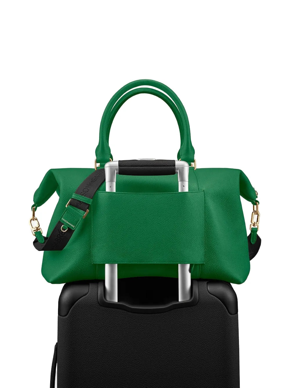 MAISON de SABRÉzip leather weekender bag
