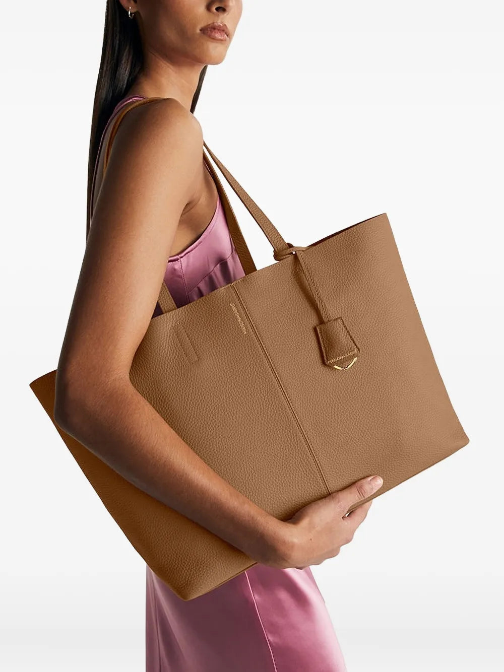 MAISON de SABR?nap Soft leather tote bag