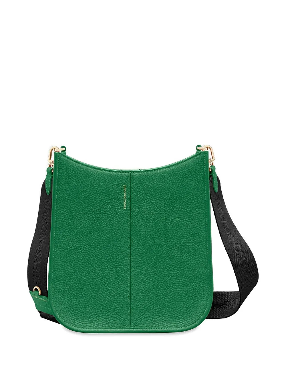 MAISON de SABR?eather jacquard strap saddle bag