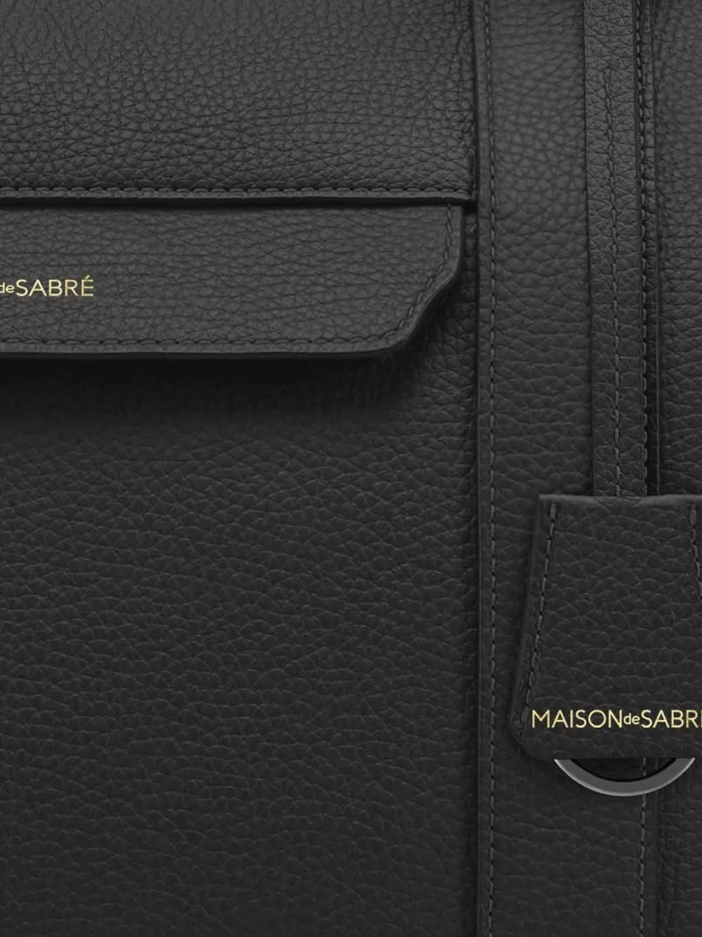 MAISON de SABR?xpandable leather duffle bag