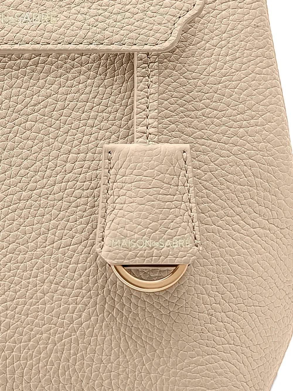 MAISON de SABR?agnetic closure leather backpack