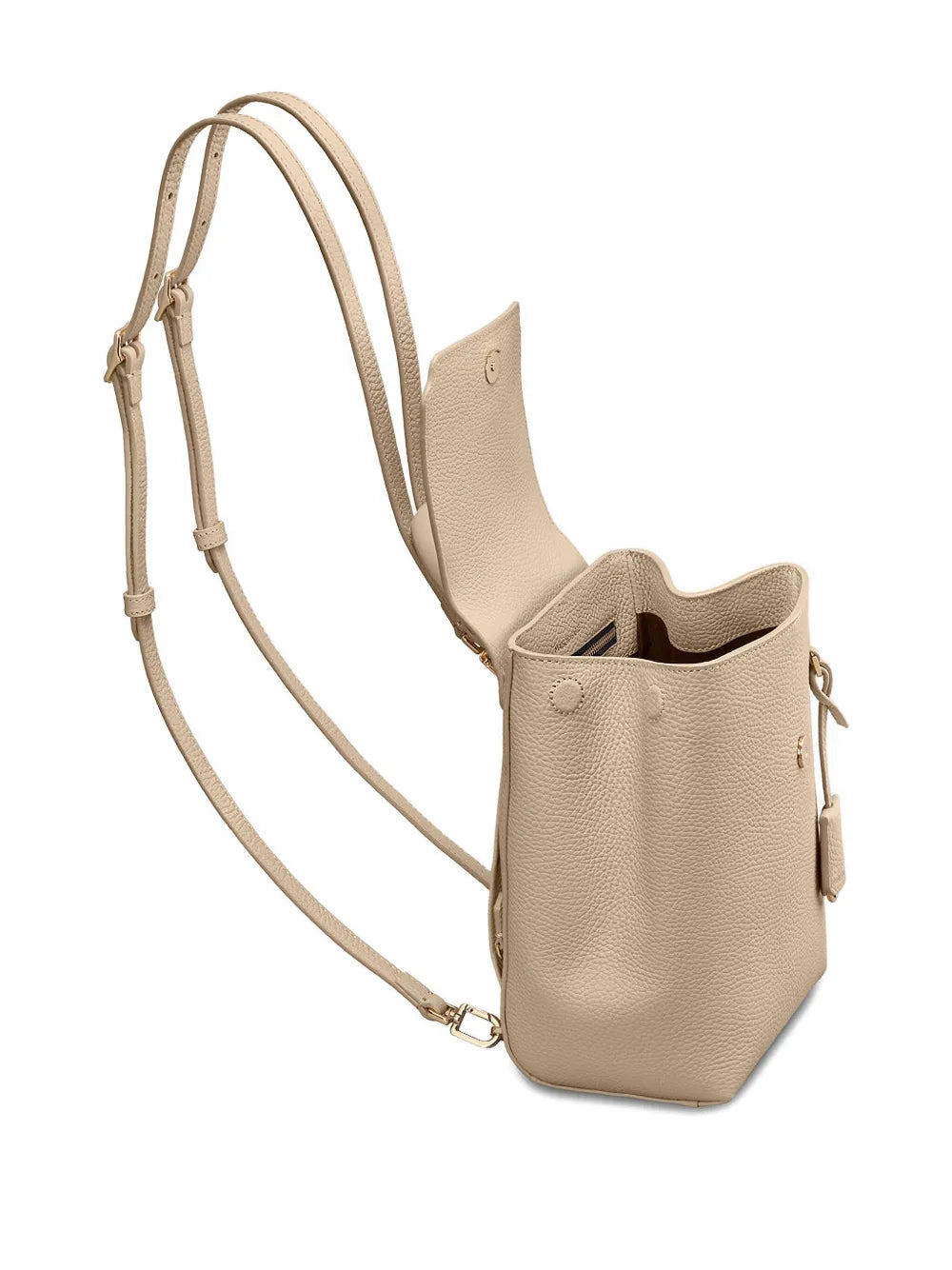 MAISON de SABR?agnetic closure leather backpack