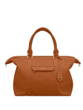 MAISON de SABR?rapezoid leather weekender bag