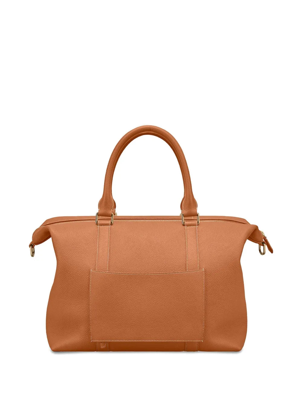 MAISON de SABR?rapezoid leather weekender bag