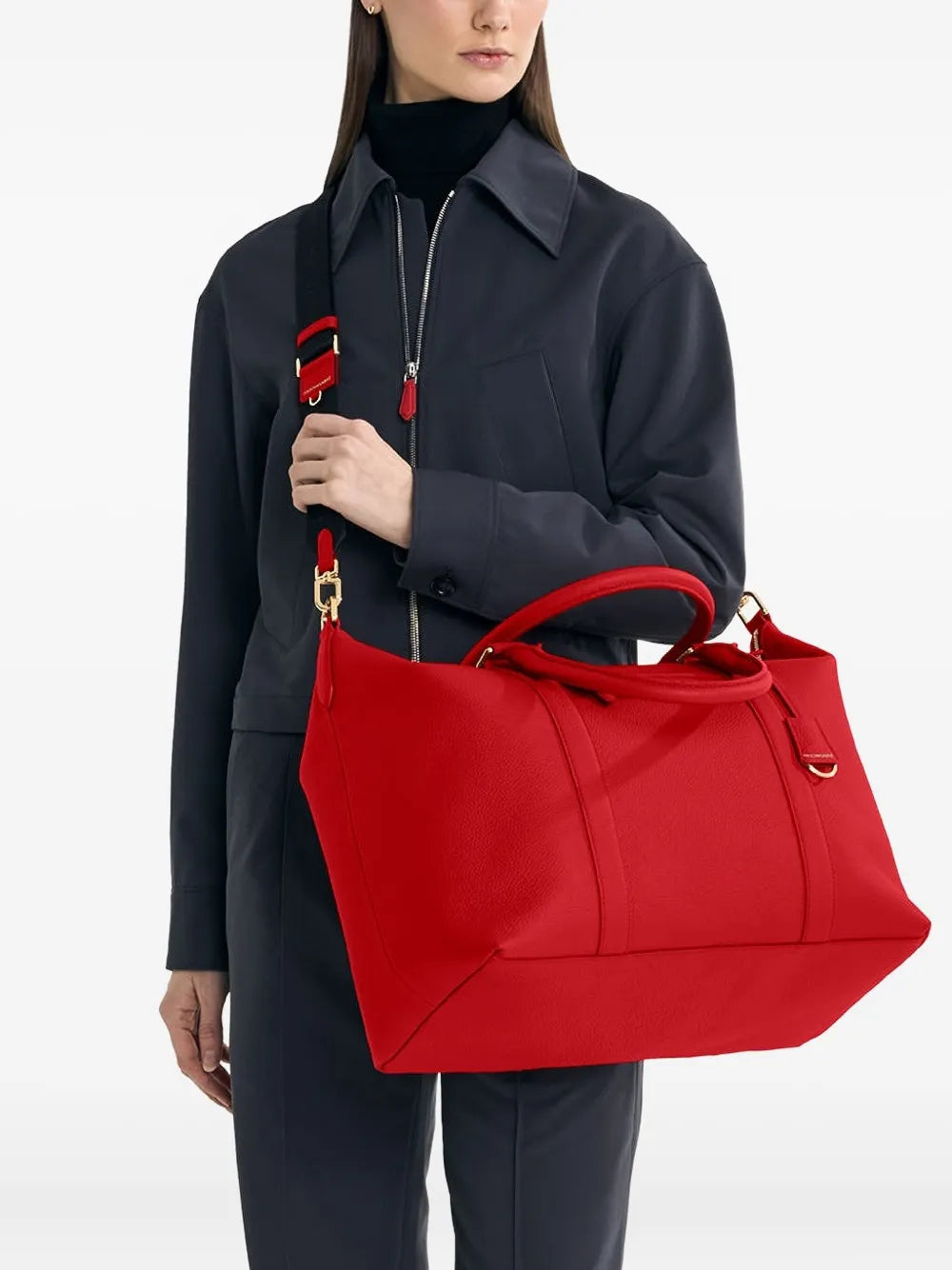 MAISON de SABR?eekender trapezoid-silhouette leather holdall