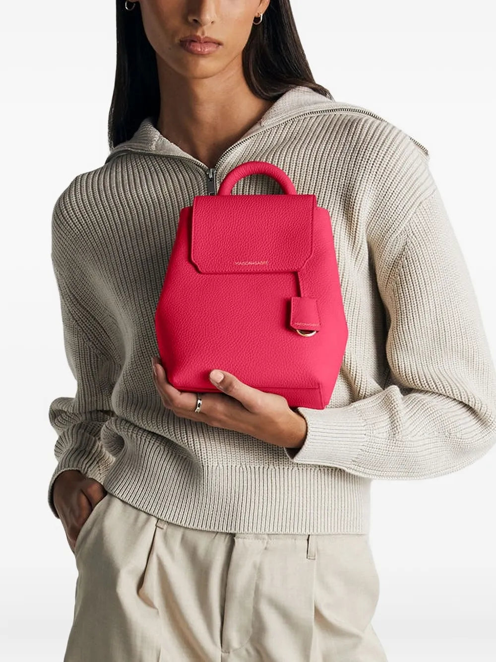 MAISON de SABR?ini leather backpack