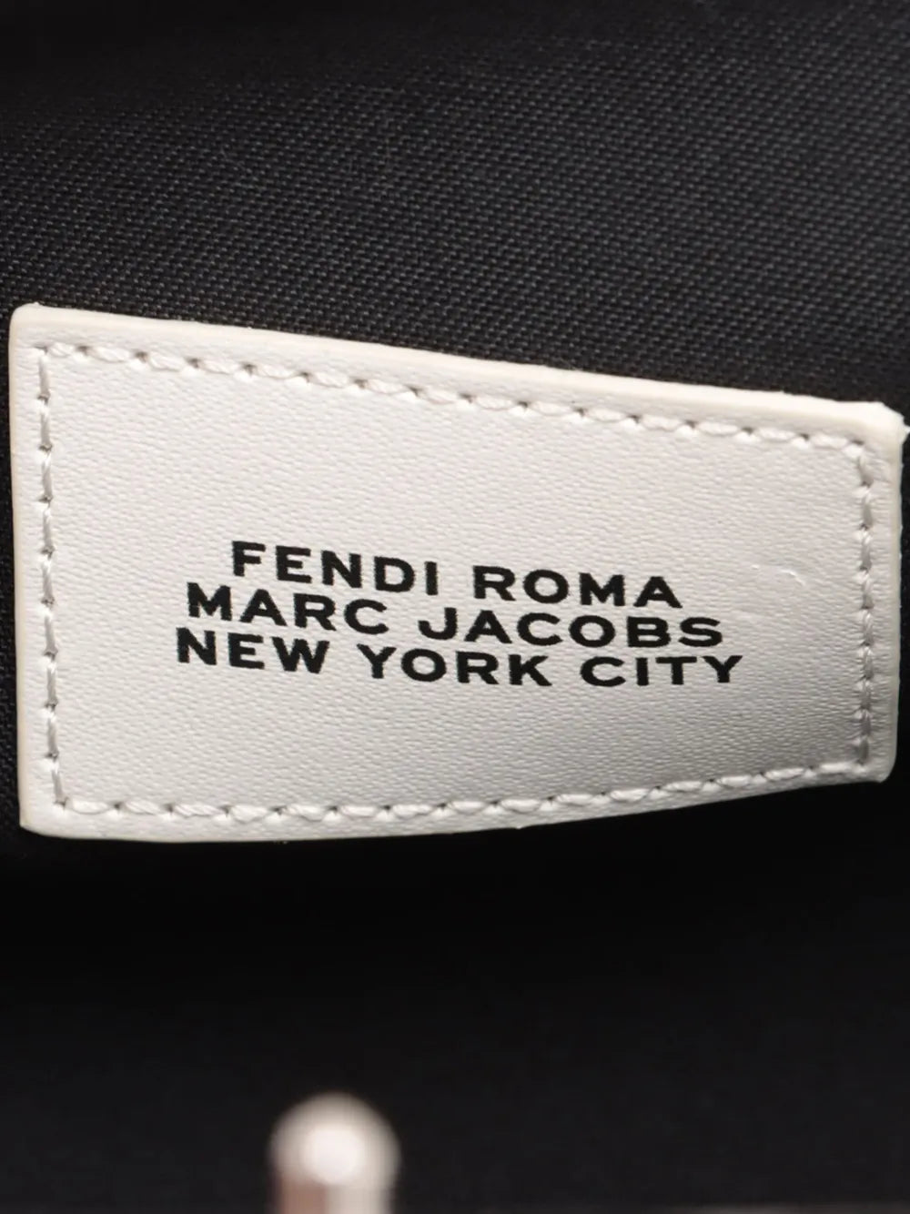 Pre-OwnedFendi Pre-Owned2023-2025 Marc Jacobs Midi Nappa Logo Print Fendi First crossbody bag