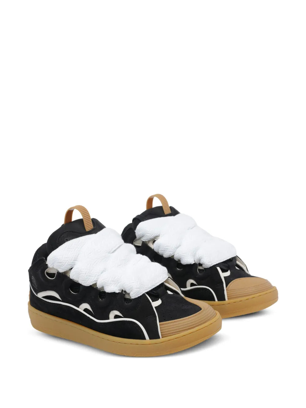 Lanvin Curb Lace-Up Sneakers