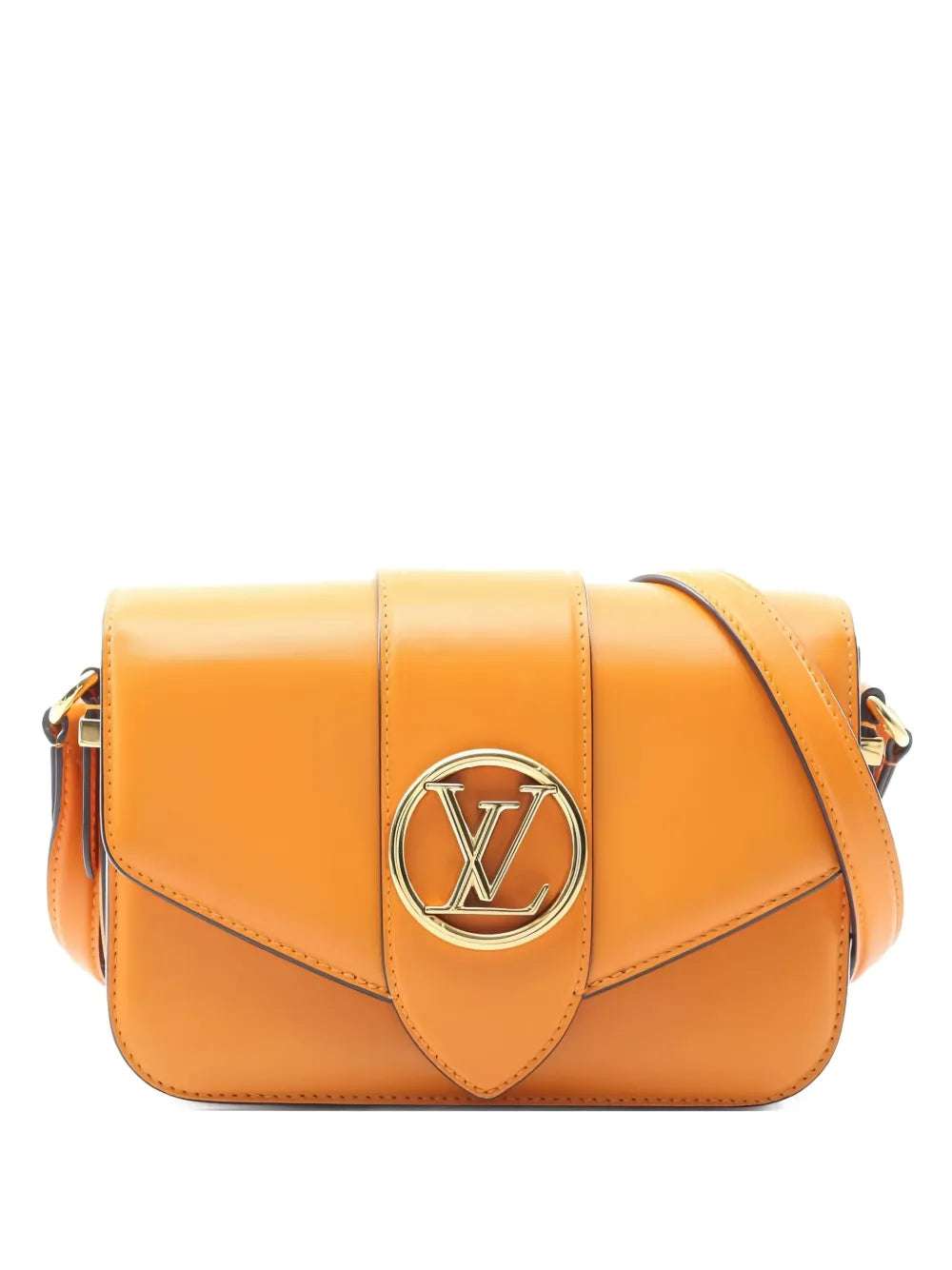 Pre-OwnedLouis Vuitton Pre-Owned2010s Lv Pont 9 logo-plaque cross bag