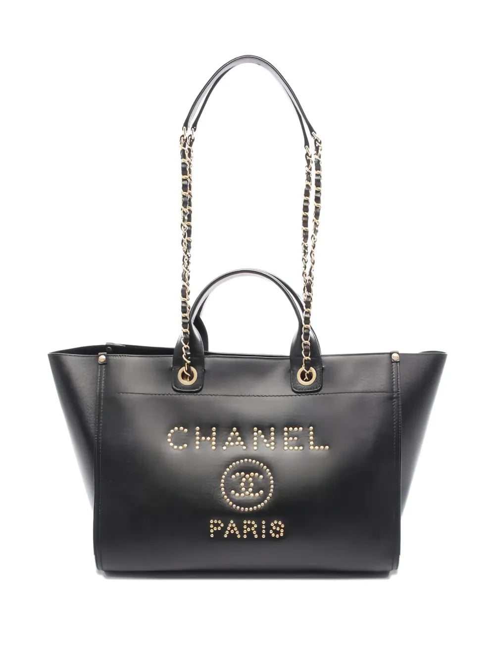 Pre-OwnedCHANEL Pre-Owned2018-2019 Deauville Chain tote bag