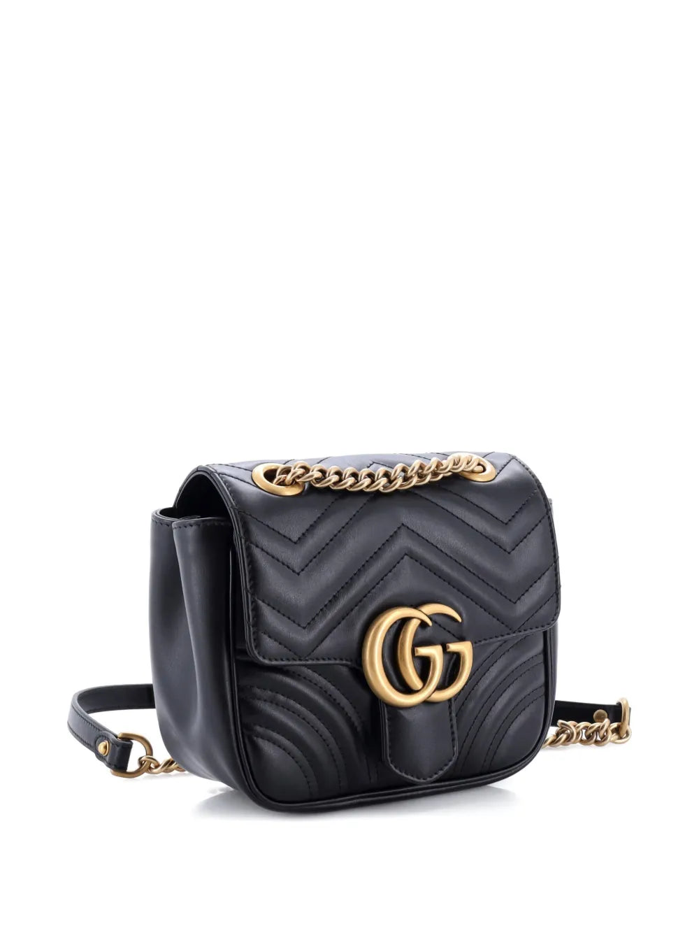 Pre-OwnedGucci Pre-Owned2015-2025 GG Marmont Square Flap Bag Matelasse Leather Mini crossbody bag