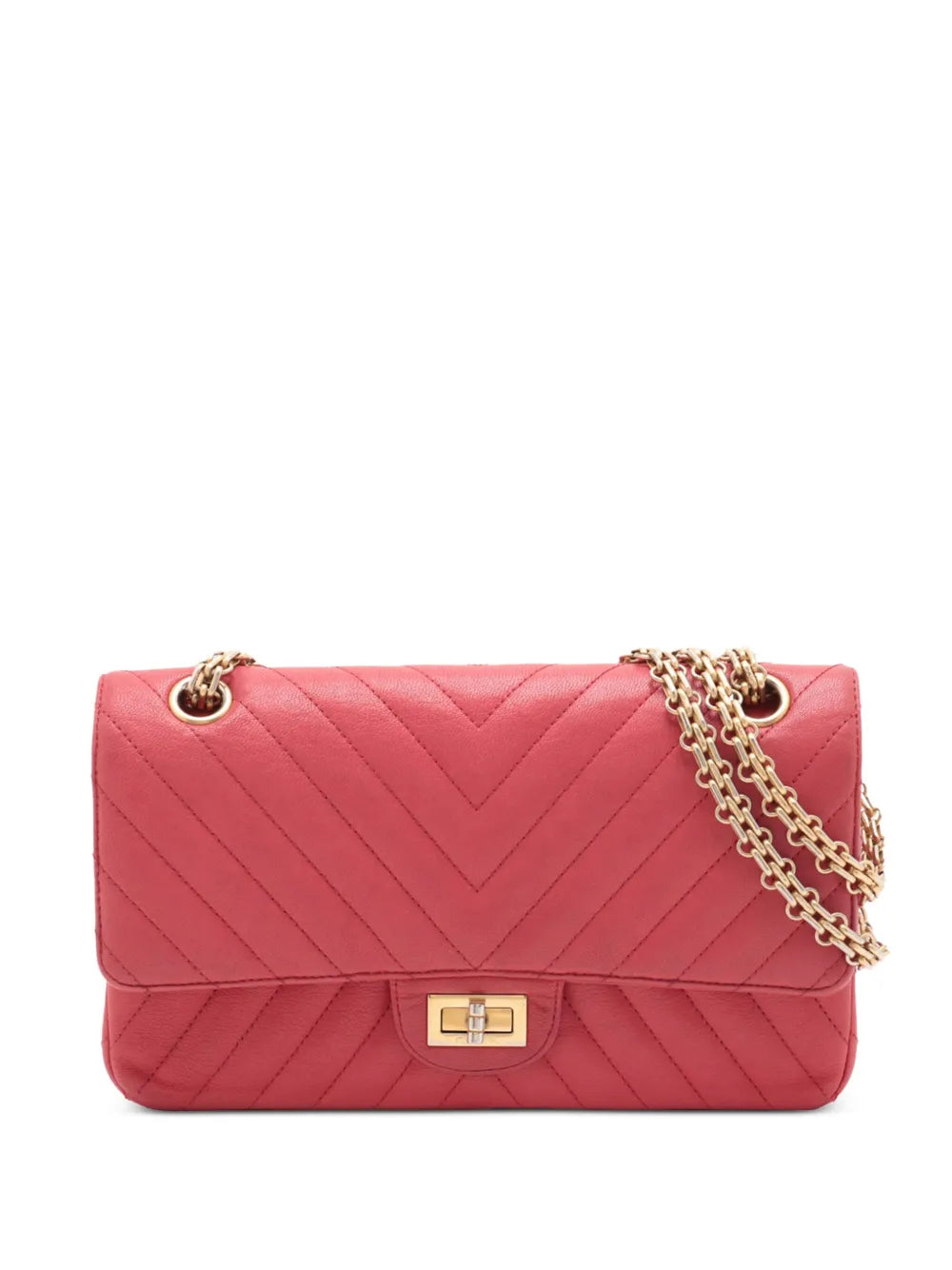 Pre-OwnedCHANEL Pre-Owned2016-2017 Reissue 2.55 Chevron Lambskin Double Flap 225 shoulder bag