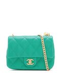 Pre-OwnedCHANEL Pre-Owned2021-2025 Mini Quilted Caviar Sweetheart Flap crossbody bag