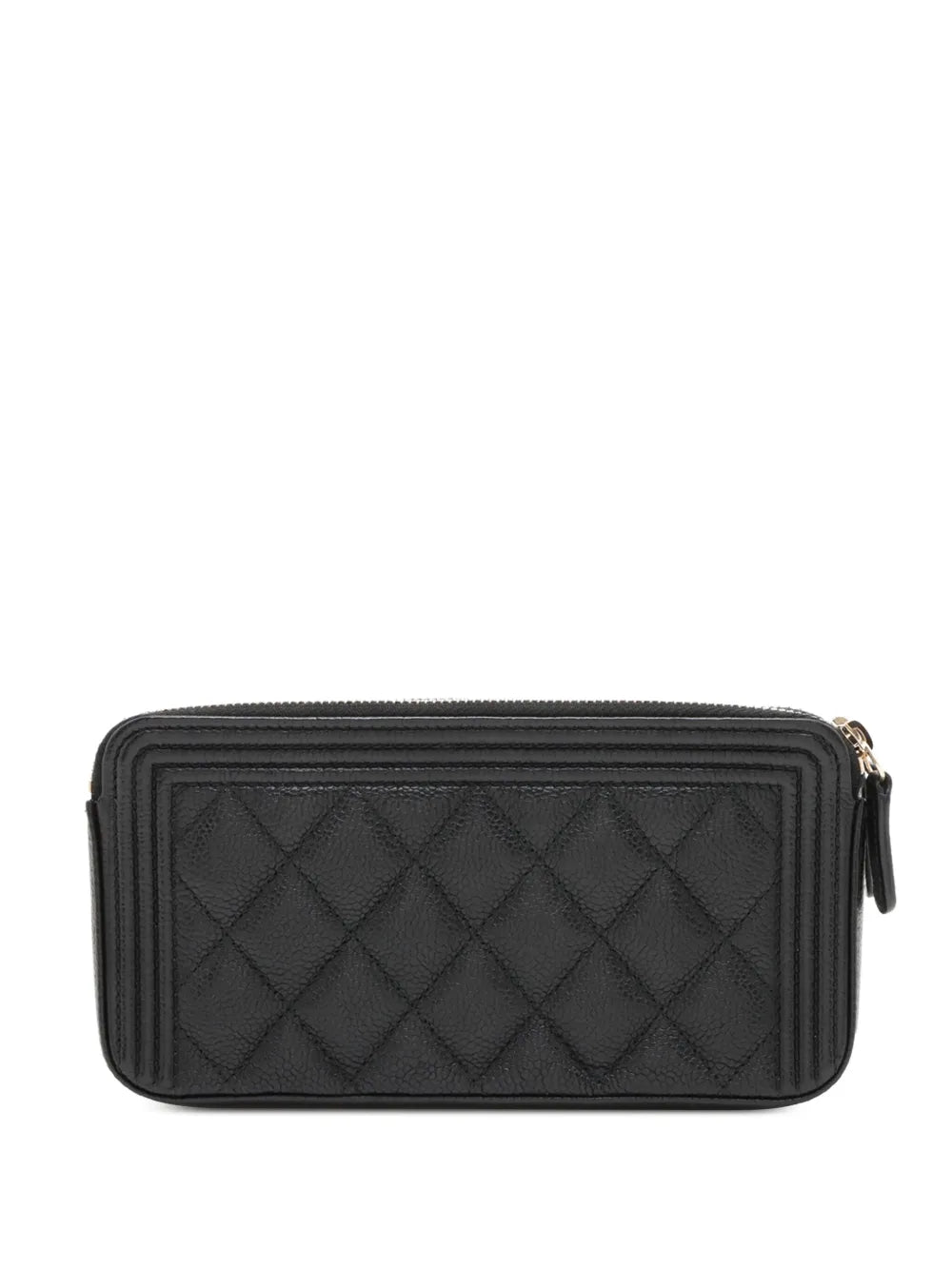 Pre-OwnedCHANEL Pre-Owned2016-2017 Small Quilted Caviar Boy Clutch With Chain crossbody bag