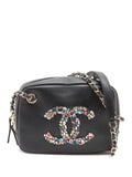 Pre-OwnedCHANEL Pre-Owned2021 Lambskin Giant Crystal CC Camera Bag crossbody bag