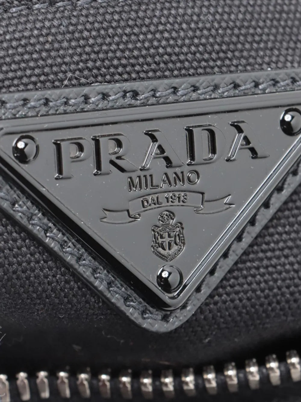 Pre-OwnedPrada Pre-Owned2013-2025 Canvas Canapa Triangle Logo shoulder bag
