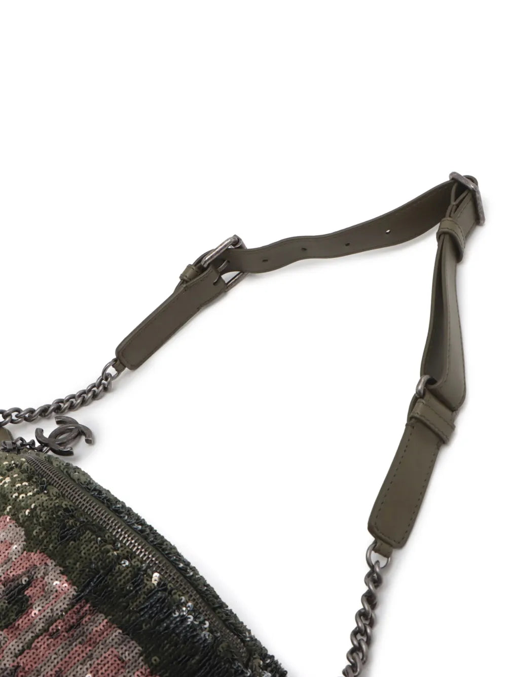 Pre-OwnedCHANEL Pre-Owned2016-2017 Sequin and Quilted Lambskin Coco Cuba Waist Bag belt bag