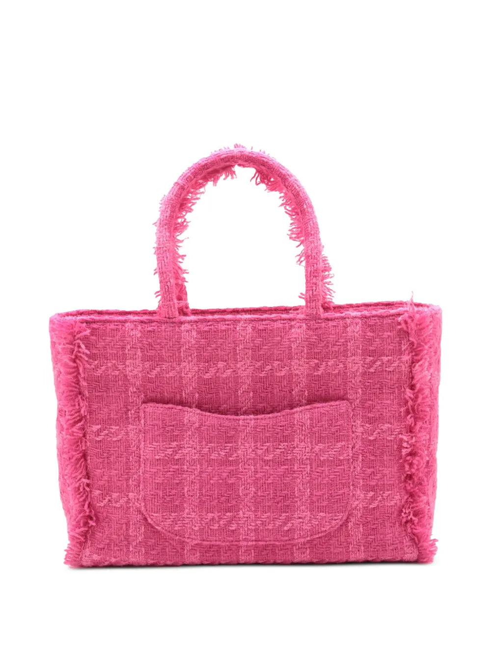 Pre-OwnedCHANEL Pre-Owned2019 Medium Tweed Logo Zipped Shopping tote bag